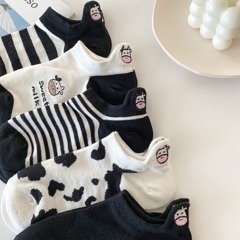 Ankle Sock Low Cut - 5 Pasang Kaus Kaki Pendek Motif