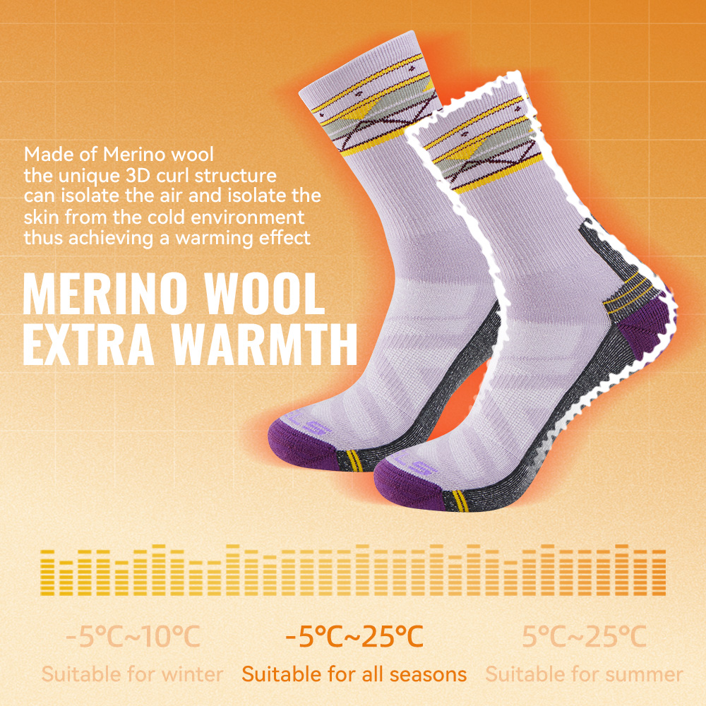 WRELS 1/2/3 Pasang Kaus Kaki H - Wool Hiking Sock ulasan dan harga